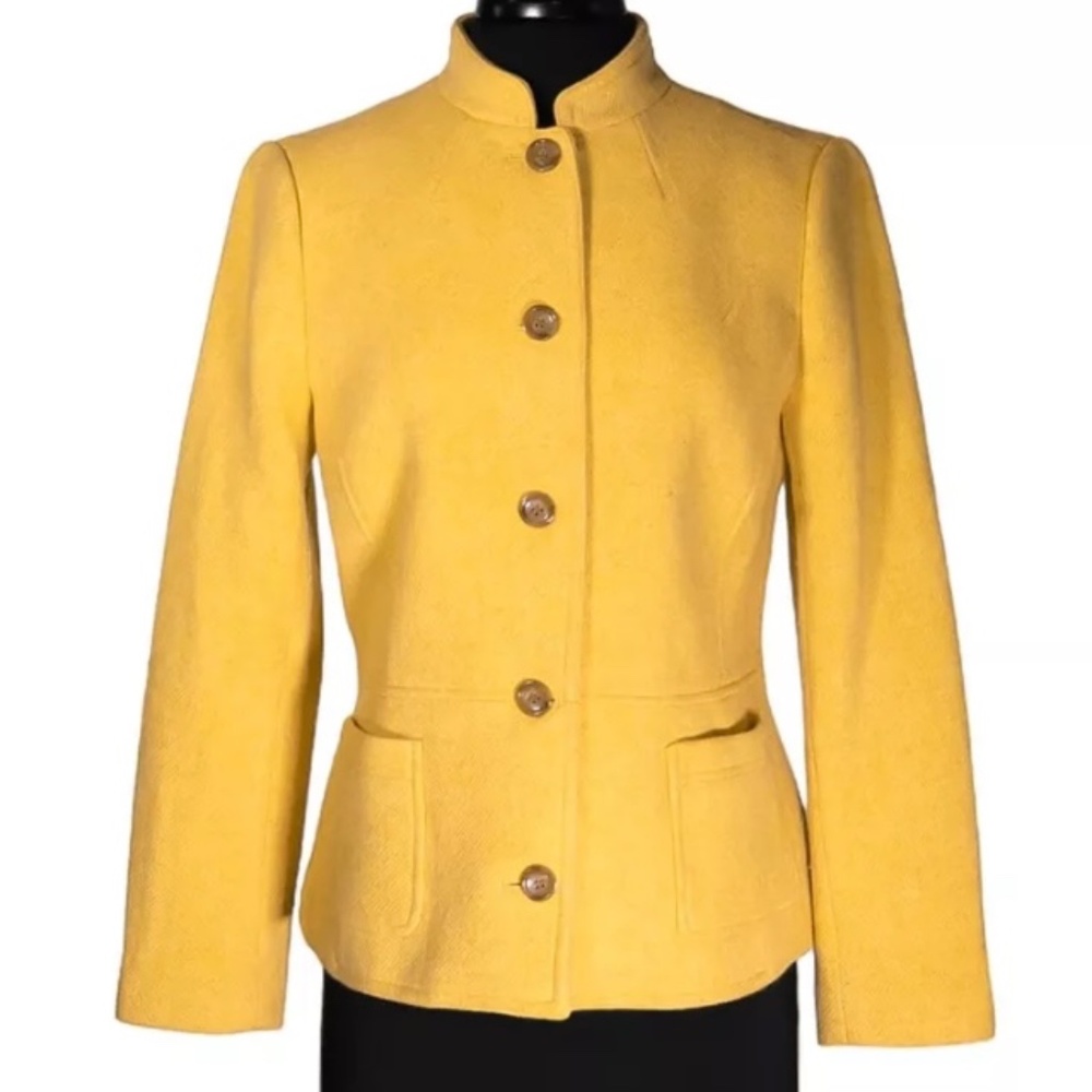 Talbots Yellow Wool Blazer